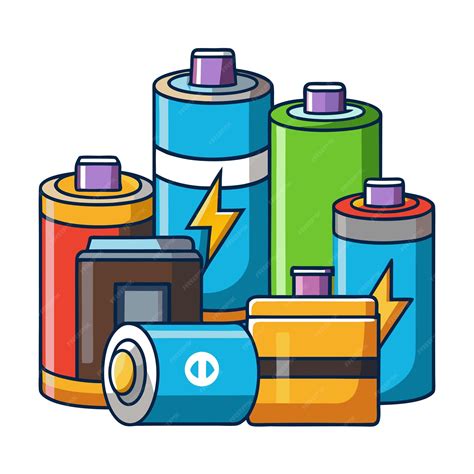 Batteries clipart vector art and illustration | Premium AI-generated vector