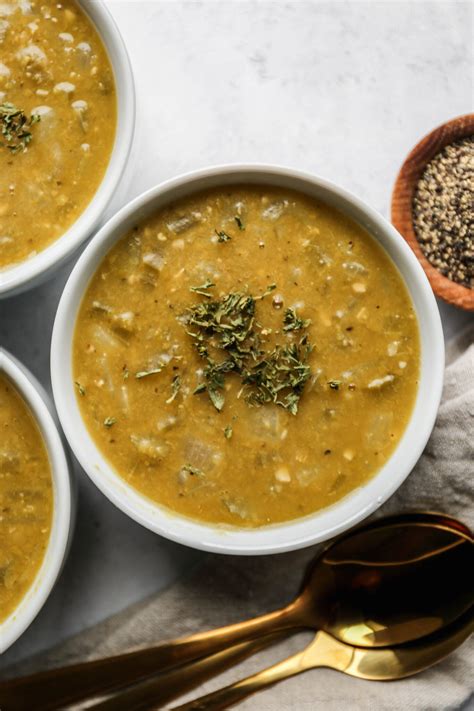 Gluten Free Vegetarian Instant Pot Split Pea Soup - Small Farm Big Life