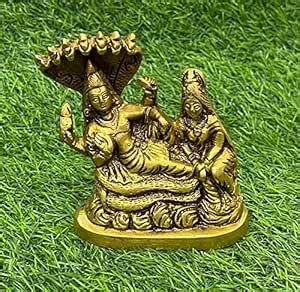Buy BUY N RELAX Brass Laxmi Narayan Laxmi Vishnu Ji Murti Lakshmi ...