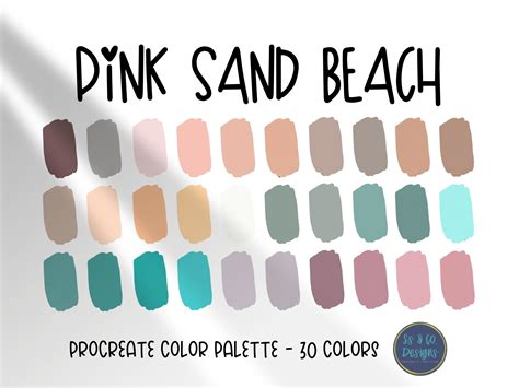 Pink Sand Beach Procreate Color Palette Graphic by ssandcodesigns ...