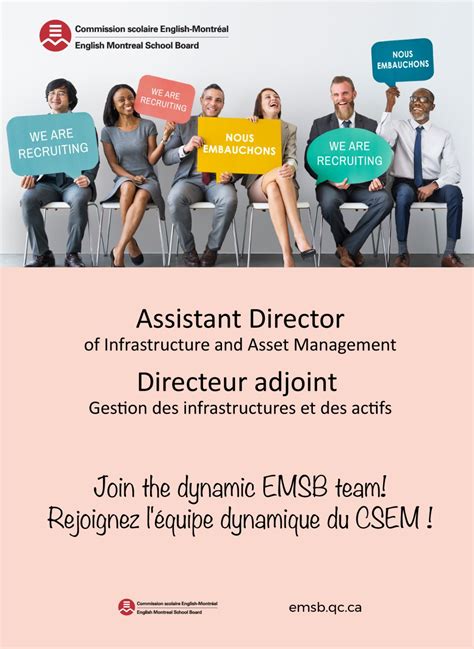 La CSEM Embauche! Directeur adjoint, Gestion des Infrastructures et des ...