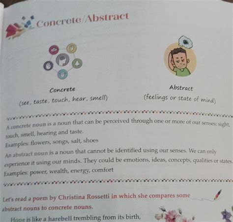 Concrete vs Abstract Nouns with Examples Explain the difference between