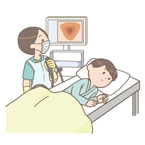 大腸内視鏡検査のイラスト🎨【フリー素材】｜看護roo![カンゴルー]