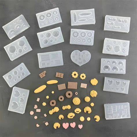 Miniature Clay Food Molds Set - 15 Pieces for Perfect Dessert ...