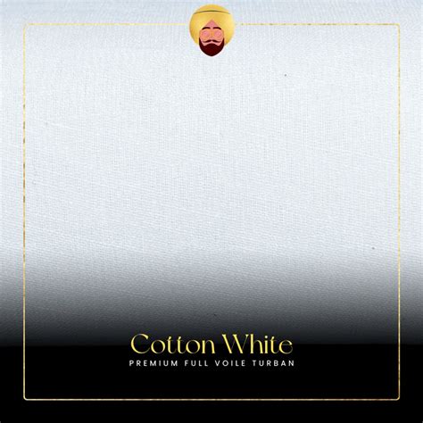 Cotton White | Premium Full Voile Turban – Turban On Top