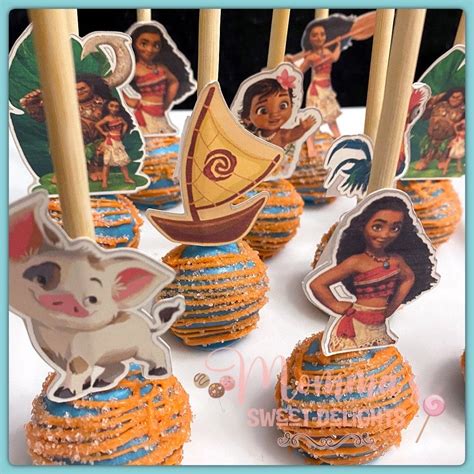 Moana Cake Pops , Luau Party, Luau Birthday, Moana Birthday Party ...
