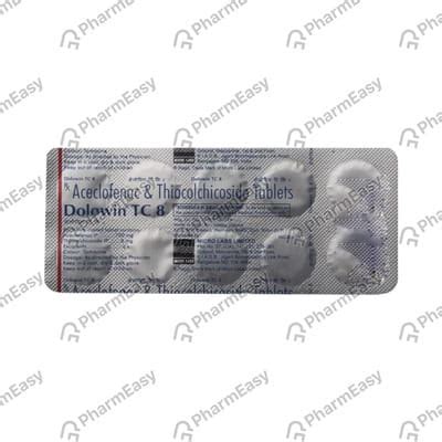 Dolowin Tc 8mg Strip Of 10 Tablets: Uses, Side Effects, Price & Dosage ...