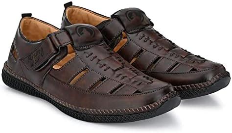 Rising Wolf Men's Sandals with Soft Sole Soft Cushion Material for all ...