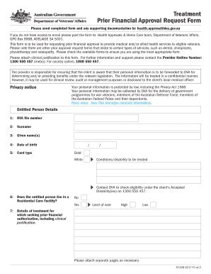Dva Approval Form - Fill and Sign Printable Template Online