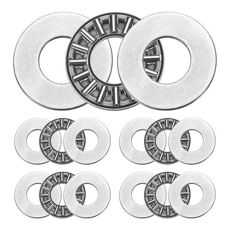 5 Sets AXK1226+2AS Thrust Needle Roller Bearings, 12x26x4mm Chrome ...