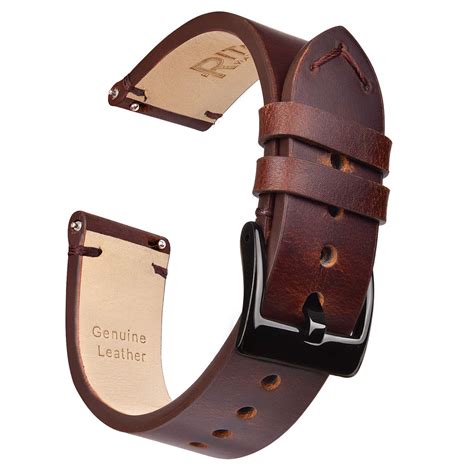 Ritche 20mm Leather Watch Band, Quick Release Leather Watch Strap ...