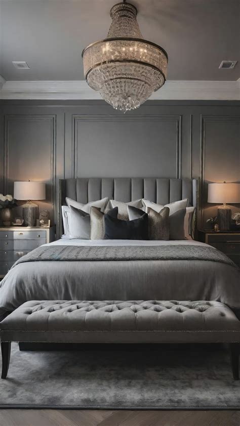 47 Stunning Grey Bedroom Ideas For An Elegant Bedroom Design | Grey ...