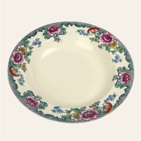 Set of 2 | Booths 'Nankin' Floral Stew Bowls – Whieldon Ware – Lazy ...