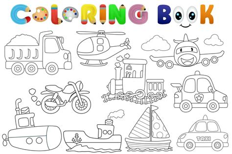 Transportation Coloring Pages 的图像结果