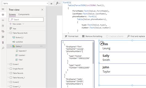 Power Apps Hierarchy Tree Using JSON 的图像结果
