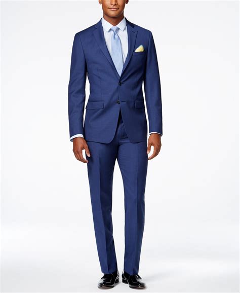 Calvin Klein Men's Slim-Fit Wool Infinite Stretch Suit Separates - Macy ...