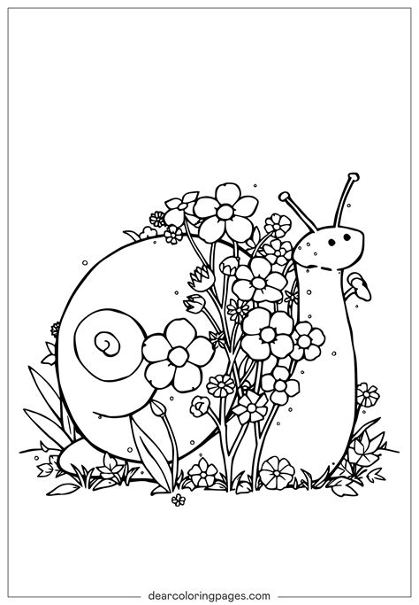 Easy Snail Coloring Pages [2025]
