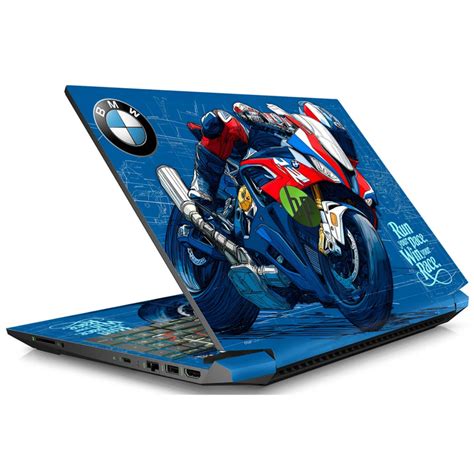BMW S1000RR M Color Racing Bike Laptop Skin | 3D Embossed 3M Vinyl ...
