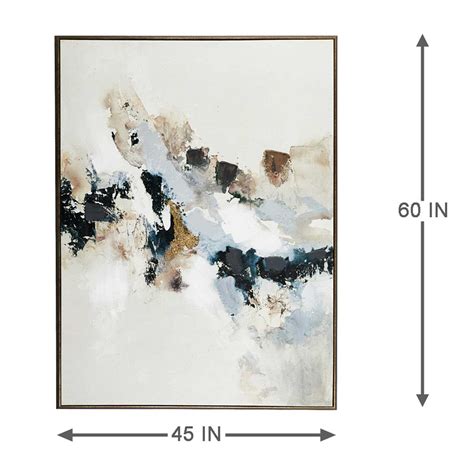 Blue Abstract Framed Wall Art 45x60 | At Home