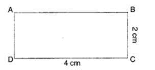 Find the perimeter of the rectangle ABCD. 1. 6 cm 2. 12 cm 3. 3 cm 4 ...