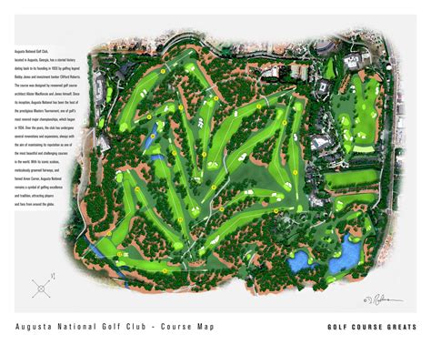 Masters Golf Course Map 的图像结果