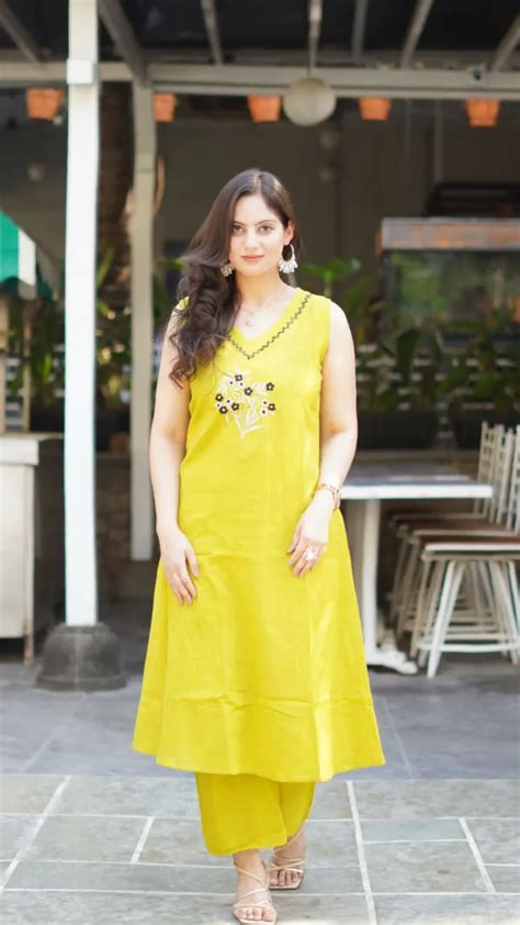Urban India Cotton Embroidered Kurta & Pant Set . Price in India - Buy ...