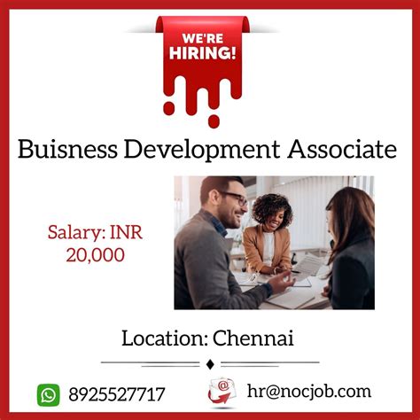 BUSINESS DEVELOPMENT ASSOCIATE - National & Overseas Consultancy