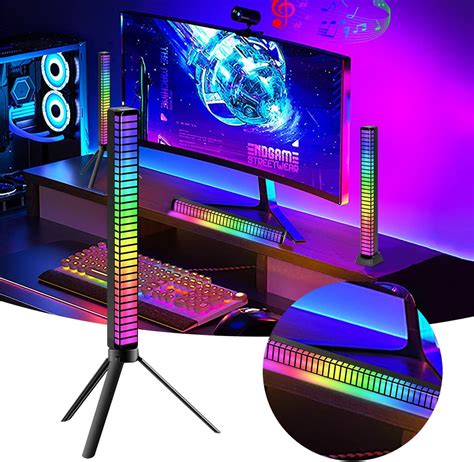 Buy 12 Mode RGB DIY Smart Light Bars, Three Sided Lighting APP Control ...