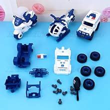 Kiddie Galaxia Police Vehicle Play Set Toy 4 Pack Cars with 1 ...