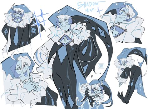 shadow milk cookie (cookie run and 1 more) drawn by milktea543 | Danbooru