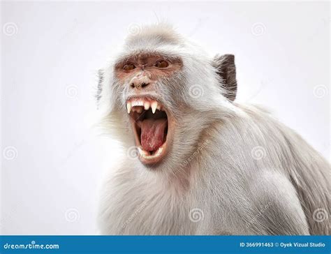 Aggressive Howler Monkey Screaming On A Tree Branch Royalty-Free Stock ...