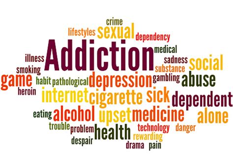 Addiction Notion De Nuage De Mot 2 Vecteurs libres de droits et plus d ...