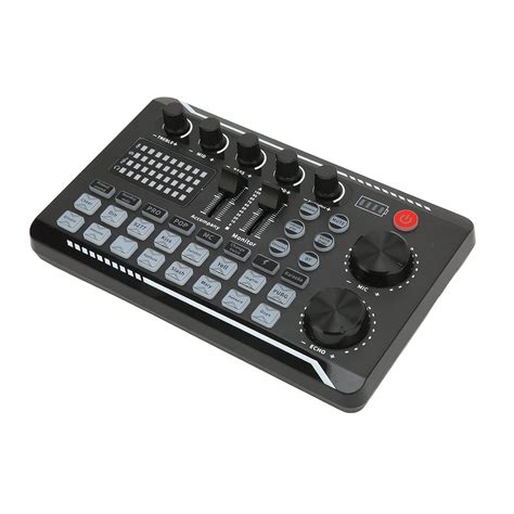 Live Sound Card, Multi Functional Portable Mixer, Noise Reduction DJ ...