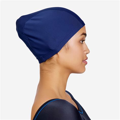 Mesh Swim Cap for Adults (59-62 cm) - Dark Blue