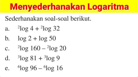 Contoh Soal Logaritma: Latihan dan Pembahasan Lengkap
