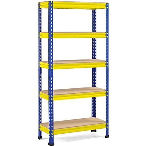 POLITE Adjustable Shelf Metal Compartment Shelving Unit Storage ...