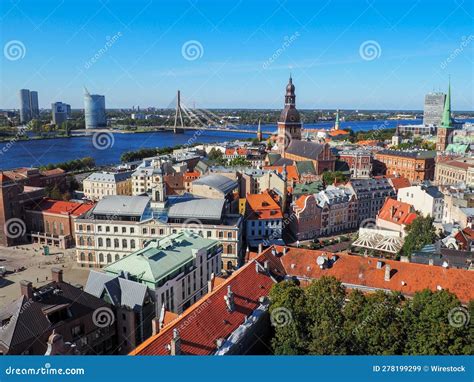 Majestic View of the Latvian Capital City of Riga, with Its Centuries-old Architecture and ...