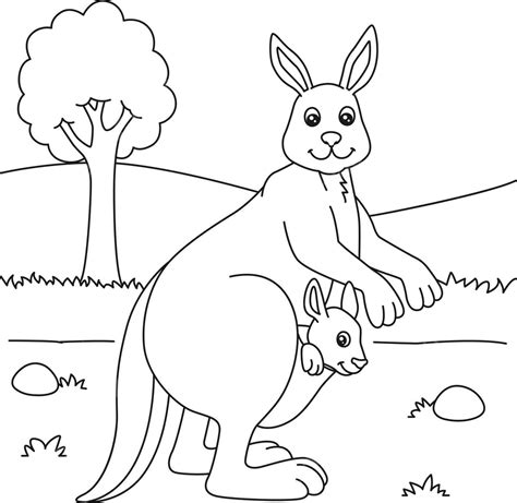 Kangaroo Joey Coloring Page Best Kangaroo Coloring Pages For Kids