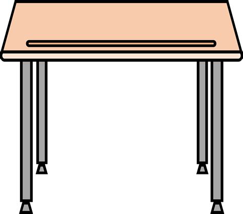 Clipart - Simple school desk