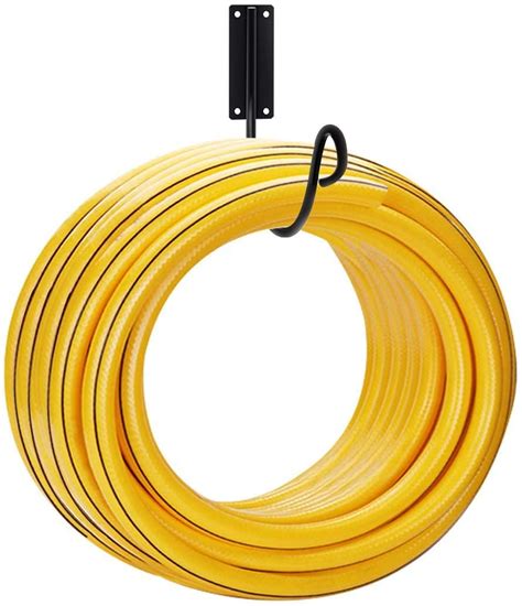 INDIAN DECOR. 38920 Garden Wall Mounted Hose Holder Black Wall Water ...