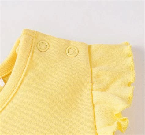 Ed-a-Mamma Sustainable Baby Girls Pack Of 3 Flutter Sleeves Tees
