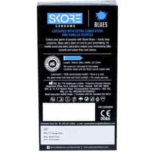 Buy SKORE BLUES COLOURED WITH ADDITIONAL LUBRICATION VANILLA SCENTED ...