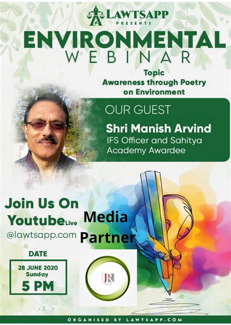 WEBINAR ON “AWARENESS THROUGH POETRY ON ENVIRONMENT” BY LAWTSAPP ...