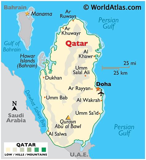 Qatar City Map