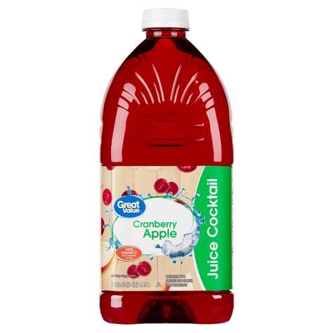 Great Value Juice Cocktail, Cranberry Apple | Fig App