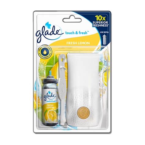 Glade Touch & Fresh Aerosol Air Freshener for Bathroom, Lemon Fresh ...