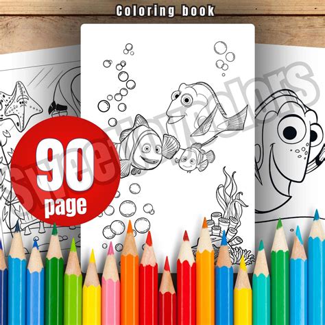 Finding Nemo Marlin Coloring Pages [2025]