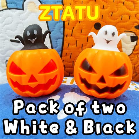 Squishy Pumpkin Toys (2-Pack) Pumpkin Head Stress Relief Ball Fidget ...