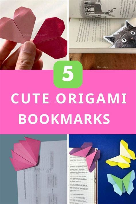 5 Cute Origami Bookmarks: A Beginner’s Guide