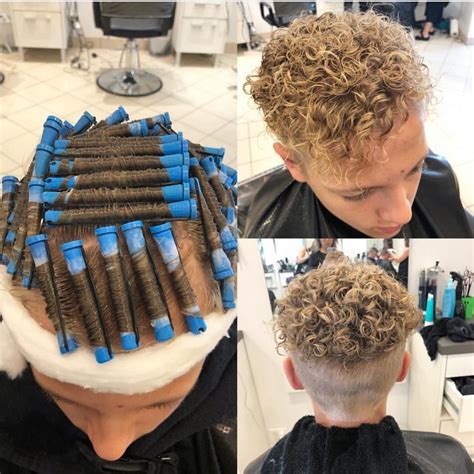 Image may contain: one or more people and food Short Permed Hair, Curly ...